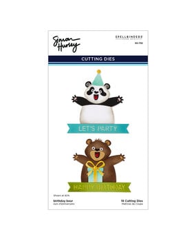 Spellbinders Sending Hugs Etched Dies Birthday Bear (S5-732)