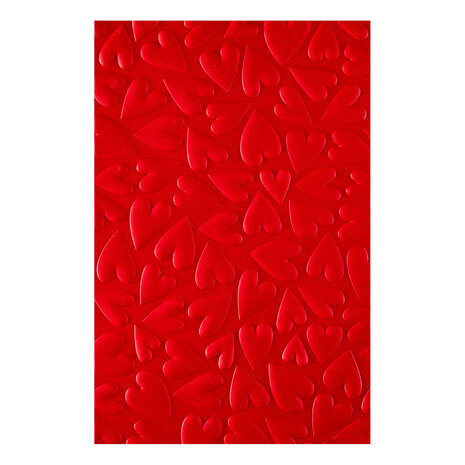 Spellbinders Sending Hugs 3D Embossing Folder Puffy Hearts (E3D-163)