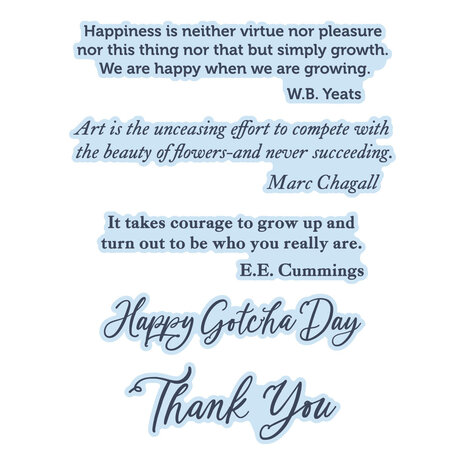 Spellbinders The Poet's Garden Press + Foil Plate & Die Set Sentiments (BP-325)