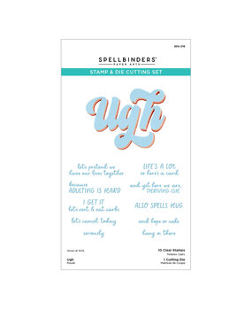 Spellbinders This Is Life Clear Stamp & Die Set Ugh (SDS-218)