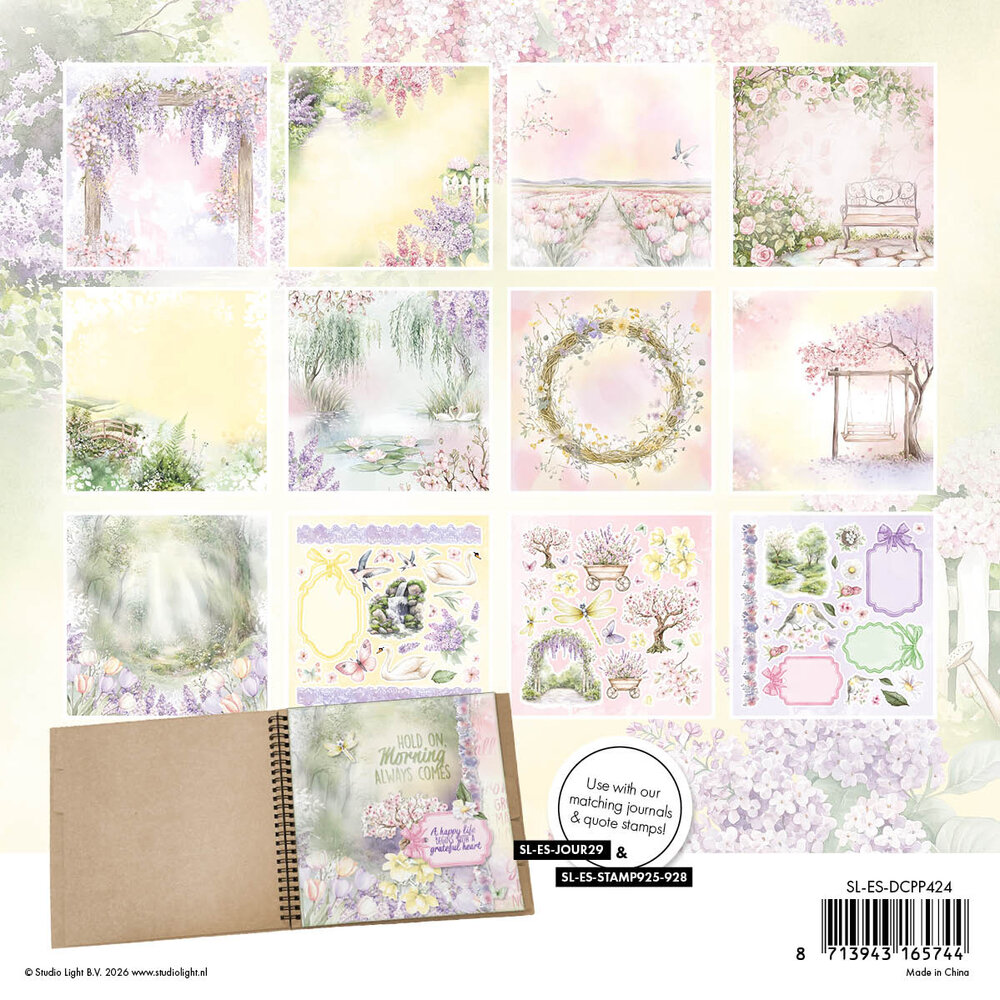 Studio Light Pastel Blossom Die-cut Designer Paper Pad (SL-ES-DCPP424)