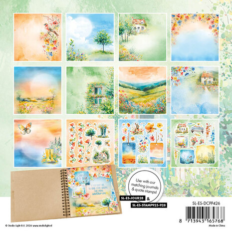 Studio Light Summer Meadow Die-cut Designer Paper Pad (SL-ES-DCPP426)