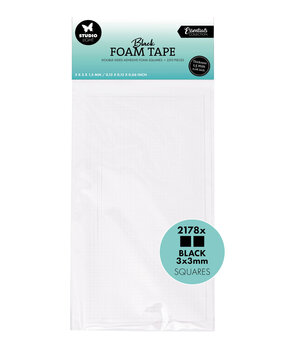 Studio Light Foam Tape Doublesided Squares Black 3x3mm (2178pcs) (SL-ES-FOAMT107)
