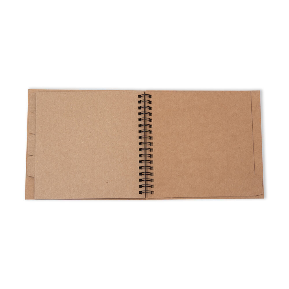 Studio Light Spiral Bound Passe-Partout Journal 15x15cm Kraft (SL-ES-JOUR28)