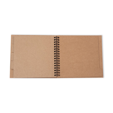 Studio Light Spiral Bound Passe-Partout Journal 15x15cm Kraft (SL-ES-JOUR28)