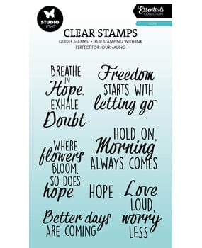 Studio Light Quotes Hope Essentials Clear Stamps (SL-ES-STAMP925)