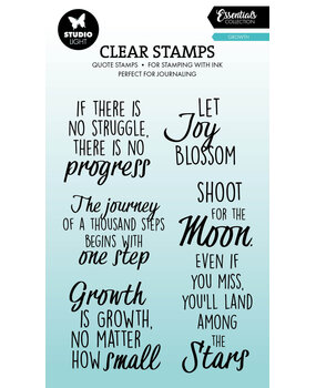 Studio Light Quotes Growth Essentials Clear Stamps (SL-ES-STAMP926)