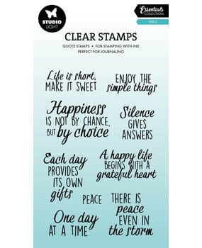 Studio Light Quotes Peace Essentials Clear Stamps (SL-ES-STAMP927)