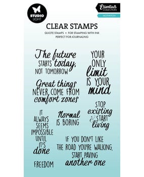 Studio Light Quotes Motivation Essentials Clear Stamps (SL-ES-STAMP928)