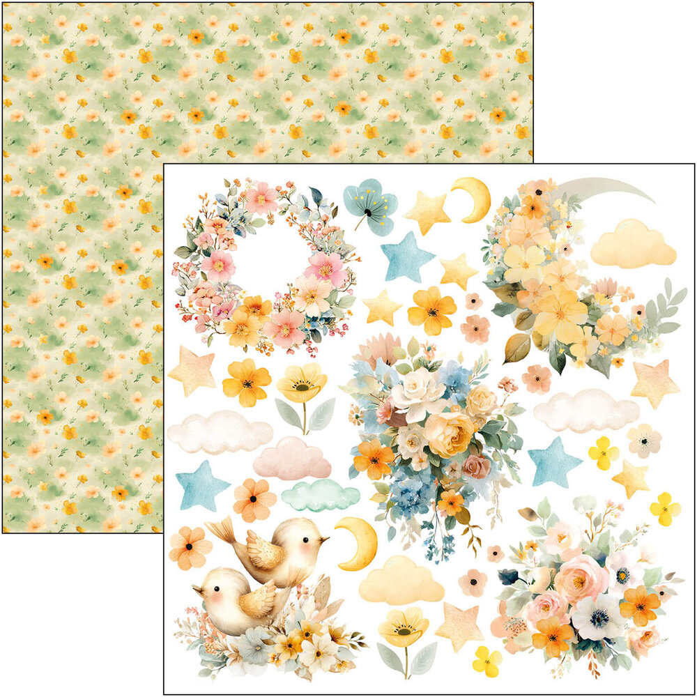 Ciao Bella Lunibloom 12x12 Inch Paper Pad (12pcs) (CBPM093)