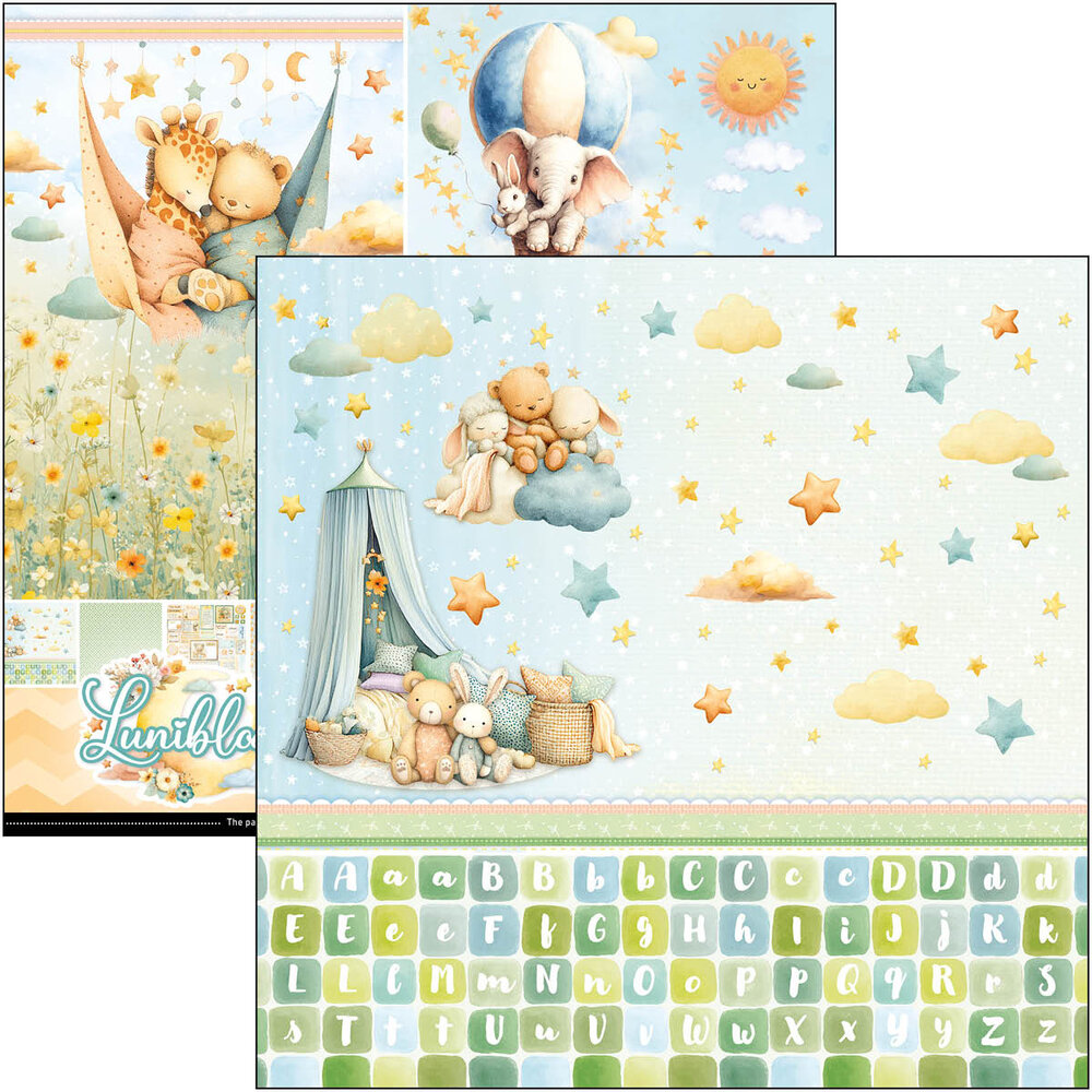 Ciao Bella Lunibloom 12x12 Inch Patterns Pad (8pcs) (CBT093) Ciao Bella Lunibloom 12x12 Inch Patterns Pad (8pcs) (CBT093)