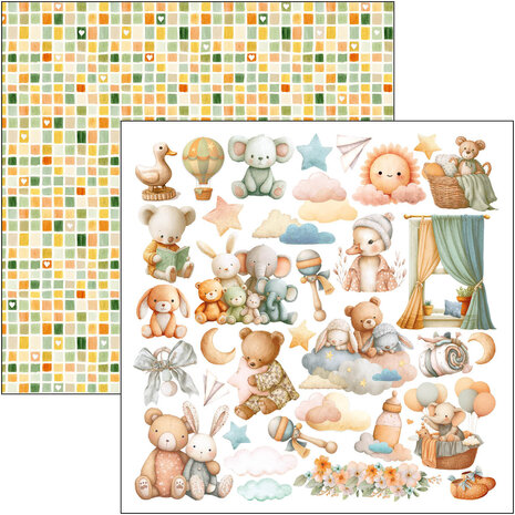 Ciao Bella Lunibloom 12x12 Inch Patterns Pad (8pcs) (CBT093) Ciao Bella Lunibloom 12x12 Inch Patterns Pad (8pcs) (CBT093)