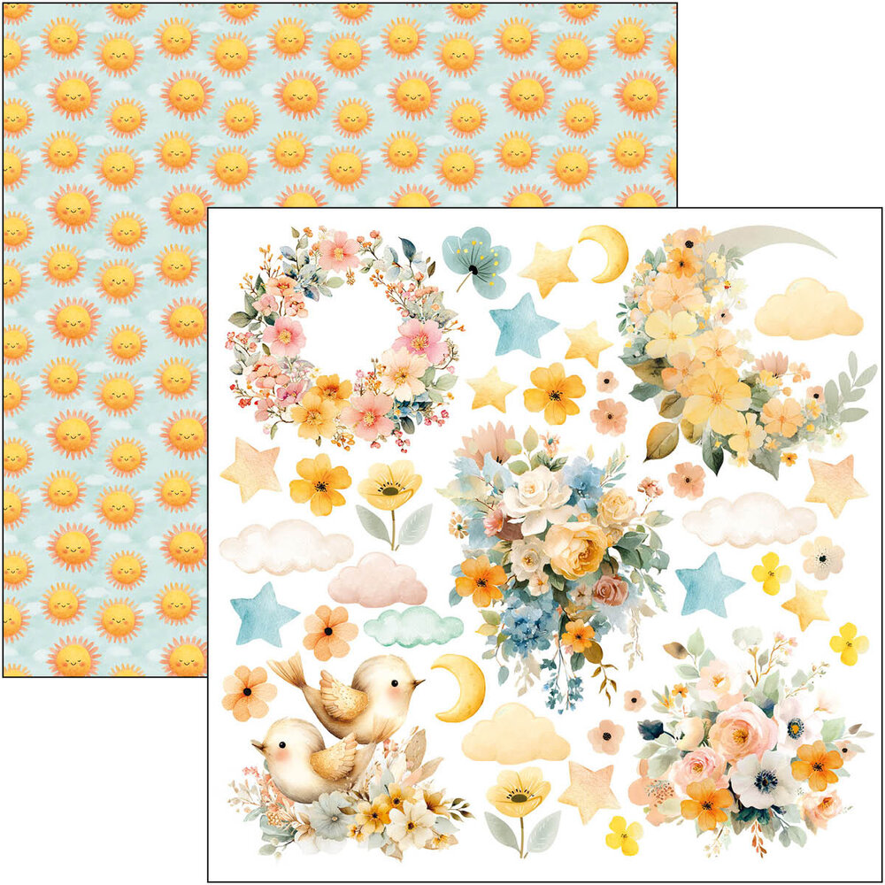 Ciao Bella Lunibloom 8x8 Inch Paper Pad (12pcs) (CBH093)
