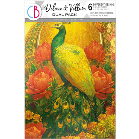 Ciao Bella Artemis A4 Deluxe Paper Gold & Vellum Dual Pack Mixed (6pcs) (CBX007)