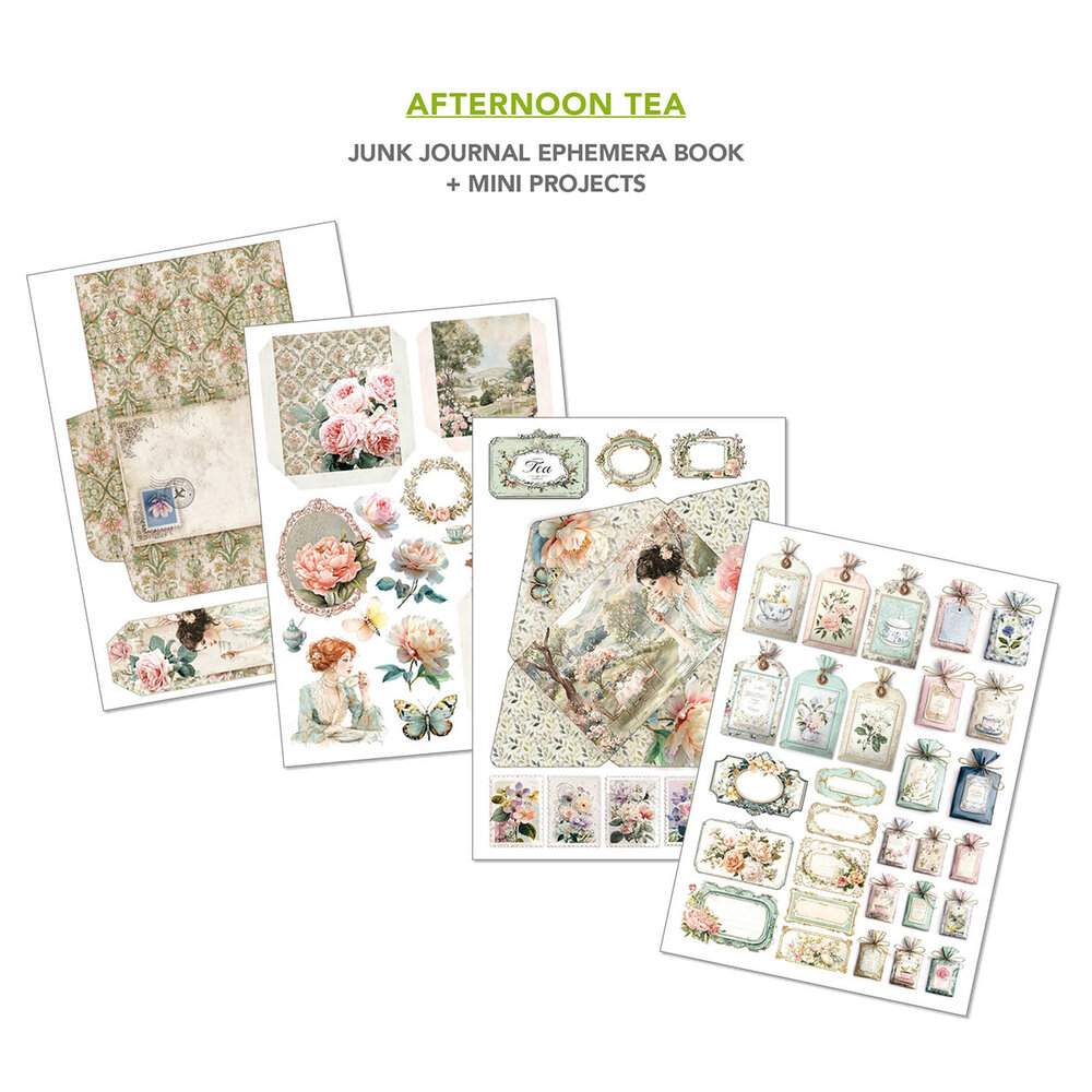 Ciao Bella Afternoon Tea A4 Junk Journal Ephemera Book (32pcs) (CBB020) Ciao Bella Afternoon Tea A4 Junk Journal Ephemera Book (32pcs) (CBB020)