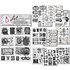 Lithographs Mixed Media Stickers (10pcs) (MB007)