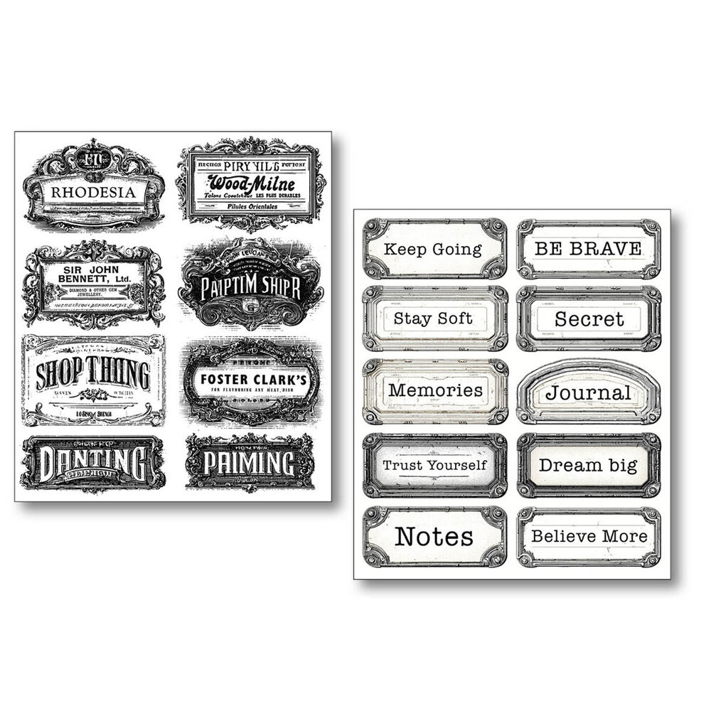 Ciao Bella Lithographs Mixed Media Stickers (10pcs) (MB007)