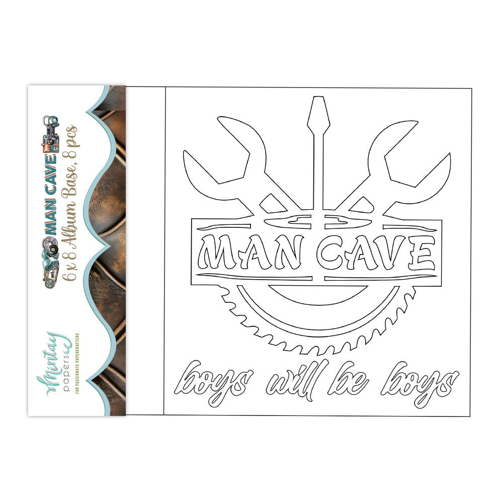 Mintay Man Cave 6x8 Inch Album Base (8pcs) (MT-MAN-10)
