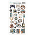 Man Cave 6x12 Inch Paper Stickers Elements (MT-MAN-12)