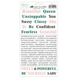 Mintay Lady's Secret 6x12 Inch Paper Stickers Words (MT-LAS-13)