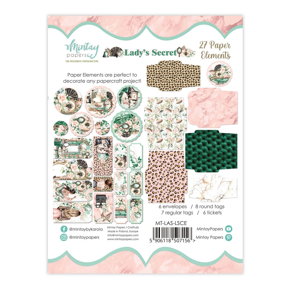 Mintay Lady's Secret Paper Elements (27pcs) (MT-LAS-LSCE)