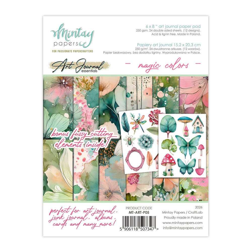 Mintay Art Journal Paper Pad 6x8 Inch Magic Colors (MT-ART-P05) Mintay Art Journal Paper Pad 6x8 Inch Magic Colors (MT-ART-P05)