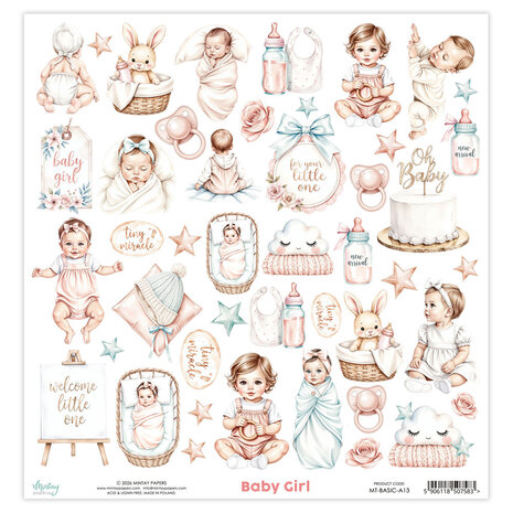 Mintay Basic 12x12 Inch Elements Baby Girl (MT-BASIC-A13)
