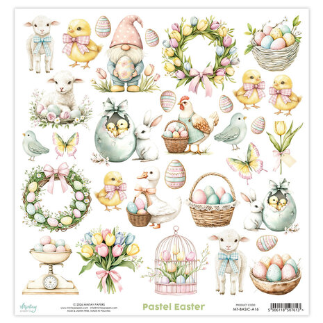 Mintay Basic 12x12 Inch Elements Pastel Easter (MT-BASIC-A16)