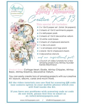 Mintay Creative Kit Lovely Memories (MT-KIT-13)