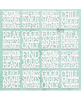 Mintay Chippies Decor 12x12 Inch Selfcare (MT-CHIP2-D115)