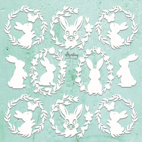 Mintay Chippies Decor 12x12 Inch Easter Time (MT-CHIP2-D117)