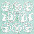 Chippies Decor 12x12 Inch Easter Time (MT-CHIP2-D117) Chippies Decor 12x12 Inch Easter Time (MT-CHIP2-D117)