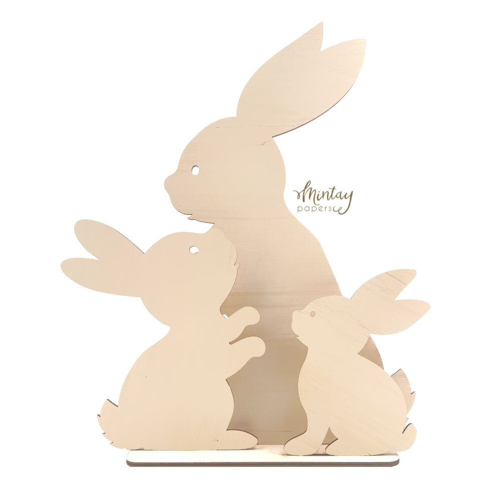 Mintay Woodies Decor Bunnies (MT-WD2-05) Mintay Woodies Decor Bunnies (MT-WD2-05)