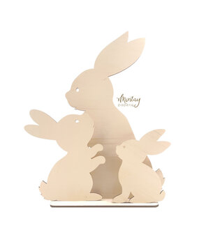 Mintay Woodies Decor Bunnies (MT-WD2-05)