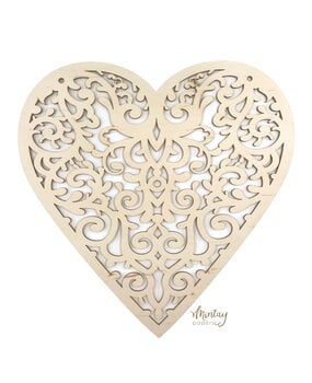 Mintay Woodies Decor Heart Hanger (MT-WD2-06)