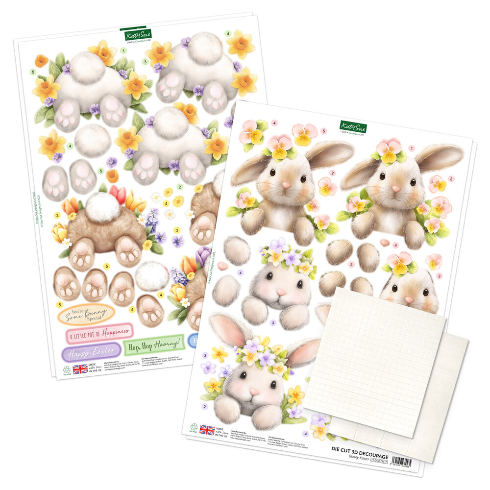 Katy Sue Designs Bunny Tails & Flower Pots Card Making Kit (17-10109BFP) Katy Sue Designs Bunny Tails & Flower Pots Card Making Kit (17-10109BFP)