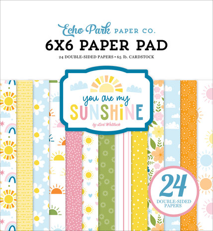 Echo Park You Are My Sunshine 6x6 Paper Pad (YMS482023) Echo Park You Are My Sunshine 6x6 Paper Pad (YMS482023)