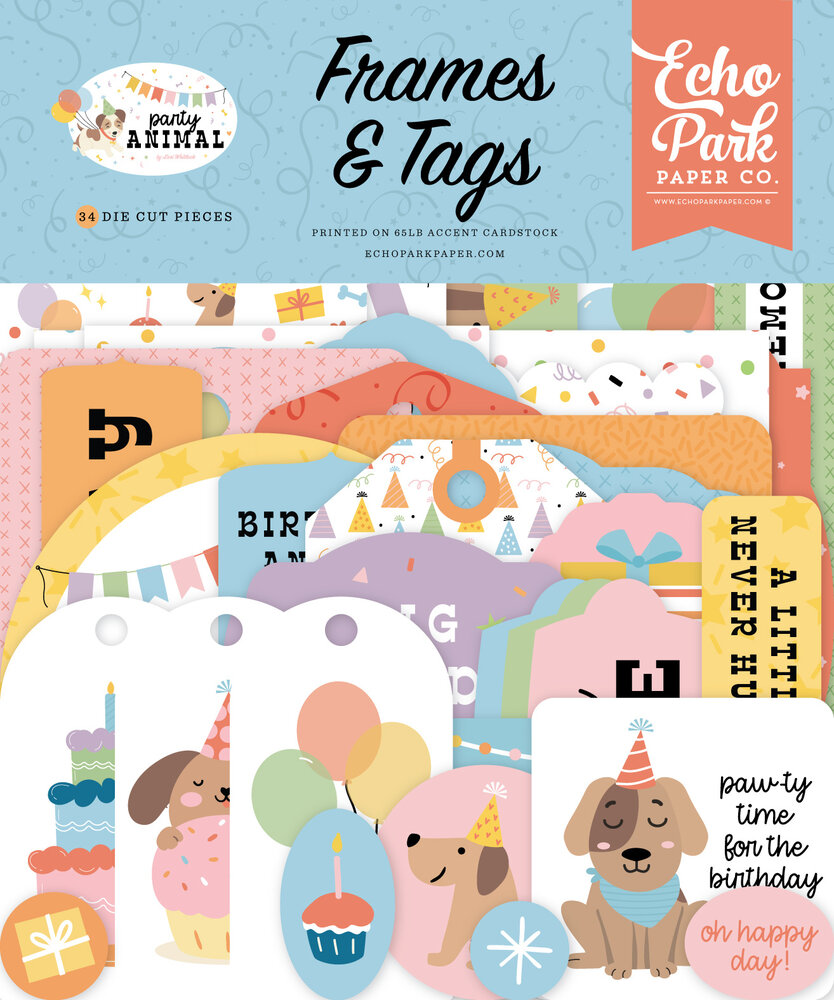 Echo Park Party Animal Frames & Tags (PA480025) Echo Park Party Animal Frames & Tags (PA480025)