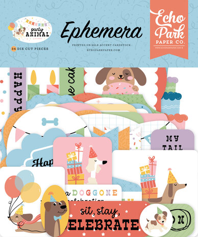 Echo Park Party Animal Ephemera (PA480024) Echo Park Party Animal Ephemera (PA480024)