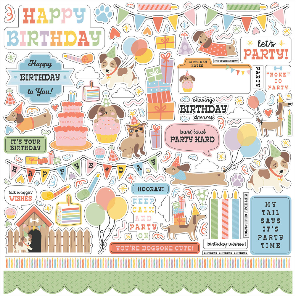 Echo Park Party Animal 12x12 Inch Collection Kit (PA480016) Echo Park Party Animal 12x12 Inch Collection Kit (PA480016)