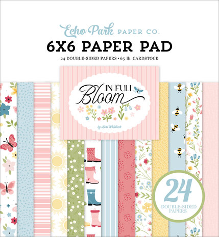 Echo Park In Full Bloom 6x6 Inch Paper Pad (IFB484023) Echo Park In Full Bloom 6x6 Inch Paper Pad (IFB484023)