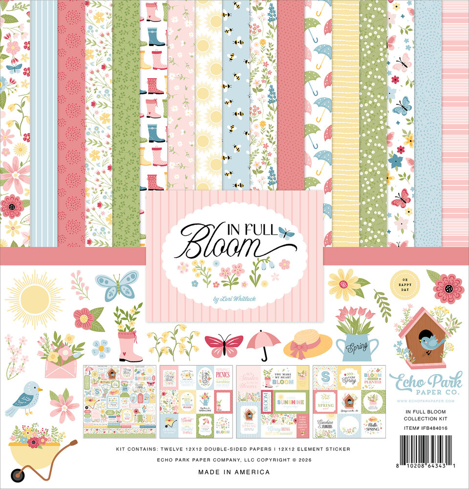 Echo Park In Full Bloom 12x12 Inch Collection Kit (IFB484016) Echo Park In Full Bloom 12x12 Inch Collection Kit (IFB484016)