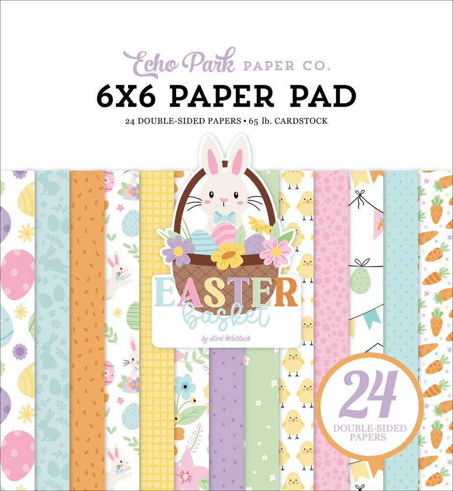 Echo Park Easter Basket 6x6 Inch Paper Pad (EB483023) Echo Park Easter Basket 6x6 Inch Paper Pad (EB483023)