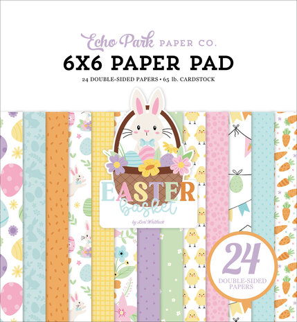 Echo Park Easter Basket 6x6 Inch Paper Pad (EB483023) Echo Park Easter Basket 6x6 Inch Paper Pad (EB483023)