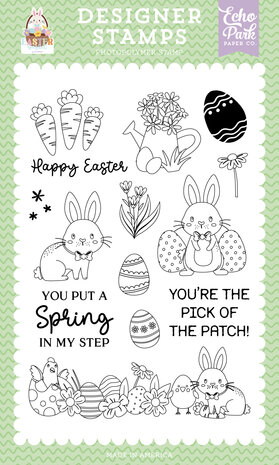 Echo Park Easter Basket Stamps Easter Icon Strip (EB483044)