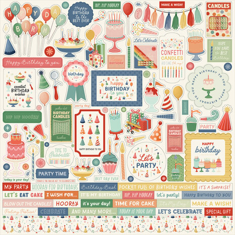 Carta Bella They Say It's Your Birthday 12x12 Inch Collection Kit (CBYS481016) Carta Bella They Say It's Your Birthday 12x12 Inch Collection Kit (CBYS481016)