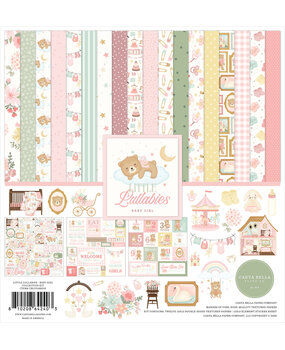 Carta Bella Little Lullabies Baby Girl 12x12 Inch Collection Kit (CBLUG486016)