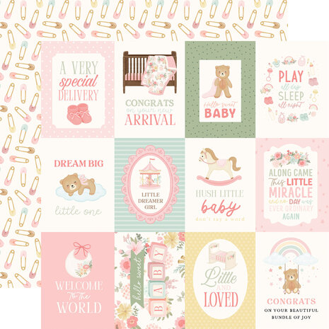 Carta Bella Little Lullabies Baby Girl 12x12 Inch Collection Kit (CBLUG486016)