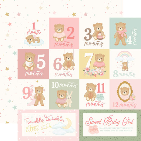 Carta Bella Little Lullabies Baby Girl 12x12 Inch Collection Kit (CBLUG486016)