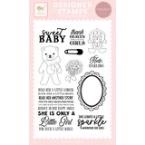Carta Bella Little Lullabies Baby Girl Stamps Darling Bear (CBLUG486043)